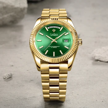 CADISEN 2023, Нови мъжки часовници, Луксозни Автоматични часовници, мъжки механичен часовник със Сапфир стъкло, мъжки 10Bar MIYOTA 8285 Movt