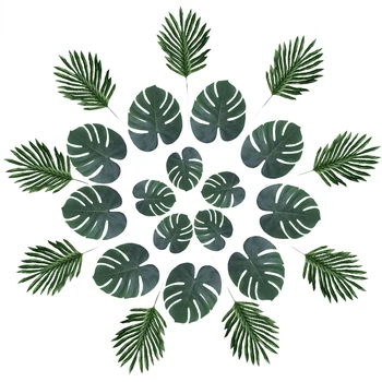 Растителната палма, листа от тропически растения, Хавайски украса за парти, палмова лист Алоха, на Плажа в джунглата, Сватбен декор за парти лято