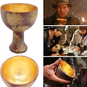 Чашата на Светия Граал, занаяти, изработени от смола, реплика на филма, Подпори за Хелоуин, Бижута, Аксесоари за Украса на дома от смола