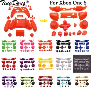 16 Цвята Плътен РБ LB Броня RT LT стартер на министерството на отбраната Kit за Microsoft Xbox One S е Тънък Контролер Аналогов Джойстик Dpad