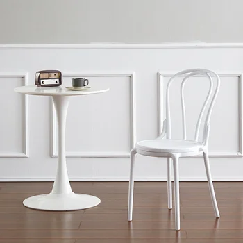 Модерна маса за хранене, стол за хотела, Бял Nordic Фоайе, Офис Трапезни Столове, битови Предмети за всекидневна Луксозни Muebles Hogar