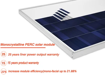 Високоефективен монокристален един силициев фотоелектричния модул с мощност 480 W, завод за директни продажби, система за соларни панели на храна