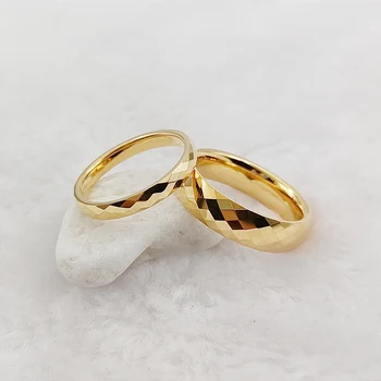 Фините 3 мм Волфрам пръстени, Дамски Модни бижута, най-високо качество блестящи пръстени с геометрична огранкой, Брачни двойки, Пръстени за момичета