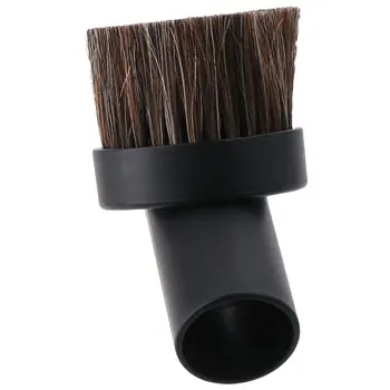 четка за прахосмукачка от конски косъм 36 мм, Черна и четката за прах с мека четка, Вътрешен диаметър 32 мм, Разменени Прахосмукачка
