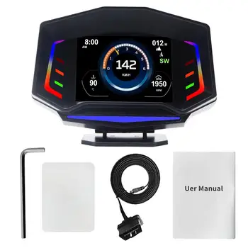 Цифров Скоростомер За кола Цифрови GPS-измерване на Скоростта С Двоен режим на OBD2/GPS Универсален Главоболие Дисплей За Кола Голям LCD дисплей