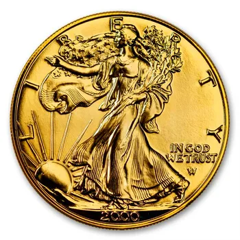 2000 Златен сувенир liberty & American Eagle, 1 УНЦИЯ на златни монети в САЩ, отлична монета със златно покритие US Eagle