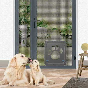 ZK30 Лесна инсталация, Сигурна врата за домашни любимци, Заключващи магнитен екран, Улични Кучета, Котки, Модни Прозорци, Порти, Къща, Вход Свободен