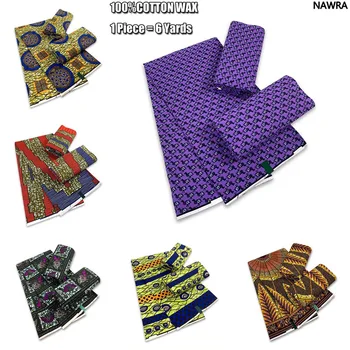 2023 Нова Африканска плат от този Восък в Анкара, Кърпа с Нигерийските восъчен принтом, Висококачествен Плат от 100% памук в стила на Гана За жени, Pagne