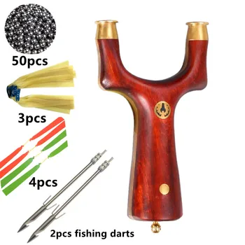 Висококачествена лилаво прашка от сандалово дърво, месинг кръпка, дизайнерски катапулт, мощни улични инструменти за риболов, ловни стрелба играчки-слинги