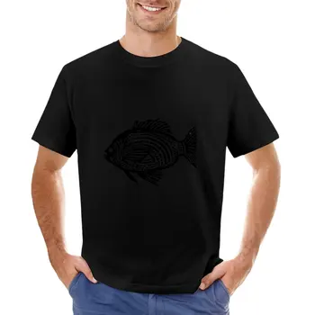 Тениска с изображение на риба 1, мъжки ризи с шампиони