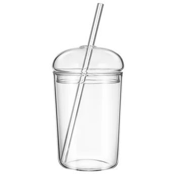 Чашата за кафе с лед Стъклена Sippy-Капачка За Пиене Шейкове-Напитка с Голям Капацитет За Пътуване
