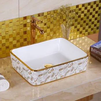 Мивка в скандинавски стил с окраската, красив дом, мивка, керамичен квадратен тенис на мивка