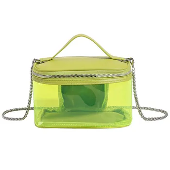 Лятна Нова дамска чанта 2023, Нова Желейная чанта, Модерен косметичка от PVC, Голяма Голям чанта през рамо