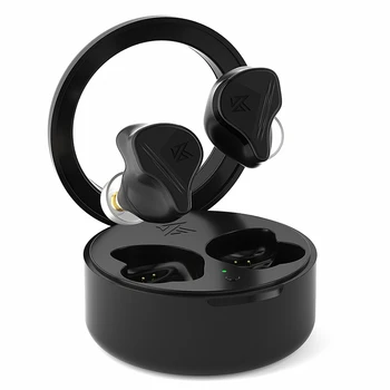 Слушалки KZ VXS TWS, съвместими с Bluetooth 5.2, безжични хибридни слот HiFi слушалки, Сензорно управление, Шумоподавляющая спортни слушалки