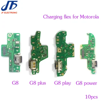10 бр. За Motorola гъвкав кабел за зареждане, кабел за Мото G8 Power Lite Play Plus зарядно-USB конектор за зарядно устройство, Порт Лента