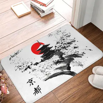 Нескользящий килим Киото, Япония, Старата столица, подложка за спални, подложка за баня, Добре дошли у дома, мат