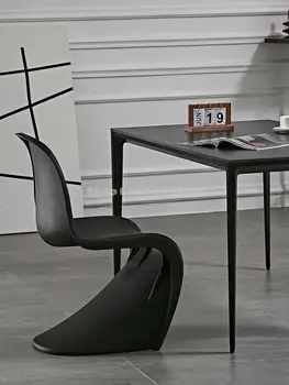 Скандинавски акрилен прозрачен стол Pantone Pandong, дизайнерски стол за хранене, модерен минималистичен маса за хранене, стол за почивка