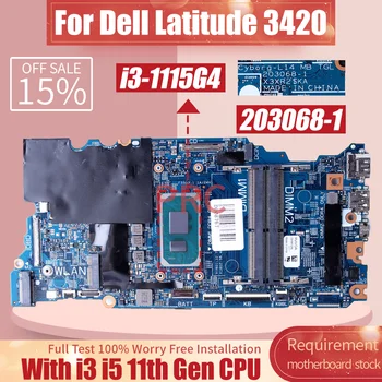 За лаптоп Dell Latitude 3420 дънна Платка 203068-1 0MC6DP CN-0FND8G 0FND8G FND8G 0KMD3M I3-1115G4 I5-1135G7 дънна Платка на лаптоп