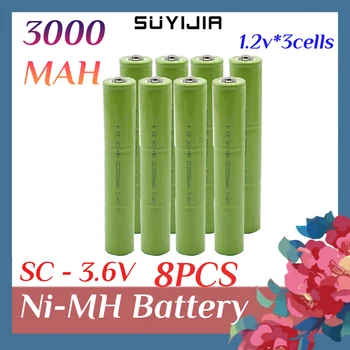 3,6, 3 клетки, 3000 mah, сменяеми Ni-MH батерия за самостоятелна инсталация, Електрическа бормашина, отвертка, електрически инструменти със заваръчни раздели