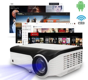Цифров домашно кино Full HD, 4k проекторът Smart Android, вграден WIFI проектор с висока яркост 1080p