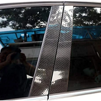 6 Бр. Карбоновые Опора За Автомобилни Прозорци Подпори от Въглеродни Влакна, Молдинговые Накладки за Infiniti Q50 (V37)/Nissan Skyline 2014-2023