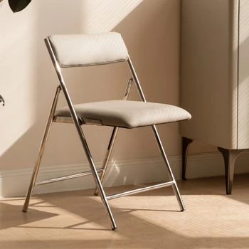 Модерни и луксозни трапезни столове от неръждаема стомана, стол за почивка в хола, бюро, мебели за дома Sillas De Comedor A2