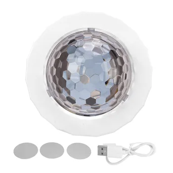 Тавана лампа във формата на звезда в колата, в 3 цвята осветление, активируемый звук USB мини лампа за партита в домашна стая, украса за танци