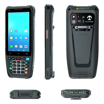 N40L PDA Android 10,0 4G GPS, Wifi, NFC RFID 1D 2D четец на Трайни Мобилен компютър, Смартфон с джапанки за по-удобно захващане