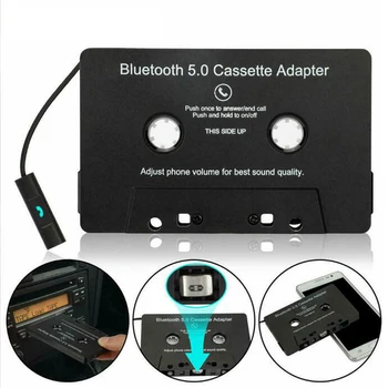 Универсален кассетный адаптер, авто аудиоприемник Bluetooth 5.0 за автомобилната лентата стерео