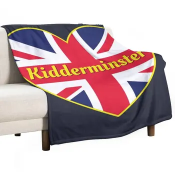 Нов Детски Тонарм Kidderminster Англия, Великобритания, Флаг на Британския Съюз, сърцето на тъмносин пледе, Пухкави завивки, сряда