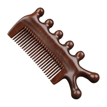 Дървена масажна четка за коса Без Статично премахване на кожата на главата, гребен за масаж на тялото, инструмент за подарък
