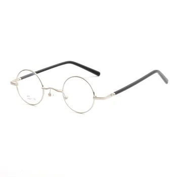 Zerosun 44 мм Кръгли Рамки За Очила Дамски Мъжки Антибликовые 0-150 200 250 300 Очила за Късогледство Мъжки слънчеви Очила Цвят: Златист, Сребрист