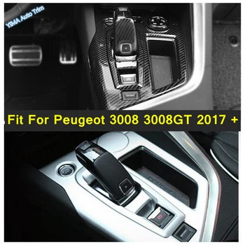 Скоростна Кутия Лост за Смяна на Предавките Панел Рамка Декоративна Капачка Тапицерия Подходяща За Peugeot 3008 3008GT 2017-2022 Аксесоари За Интериора на Колата