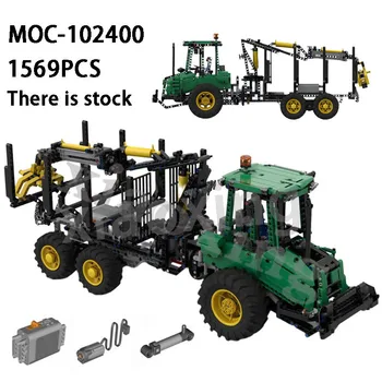 Нов MOC-102400 Super Truck Forwarder Truck Строителни блокове 1569 бр., колекцията 