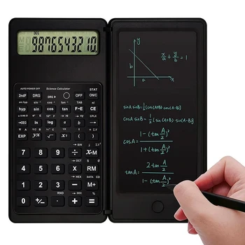 Преносим калкулатор с 6,5-инчов LCD телевизор, таблет за писане, Сгъваема научен калкулатор, таблет, дигитален бележник за рисуване с писалка