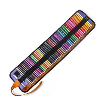 Набор от преобръщане завеси за цветни моливи Цветни грифель 72 Цвят Набор от цветни моливи с гума острилка ви удлинителем