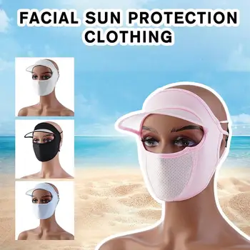 Защитна маска за цялото лице, Лятна Дишаща Солнцезащитная маска на главата, Удобни Солнцезащитная Преграда, Спортна Солнцезащитная облекло за врата V C2A9