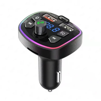 Безжична аудиоприемник хендсфри, цветни разсеяна светлина, Аудиоприемник MP3 плейър, Bluetooth-съвместими автоаксесоари