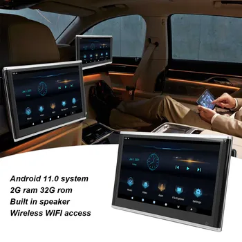 11,6 инча, Авто облегалката за глава, монитор, Таблет, безжичен прожекционен екран, 2G 32G ROM, задни мултимедиен плеър, HDMI, WIFI