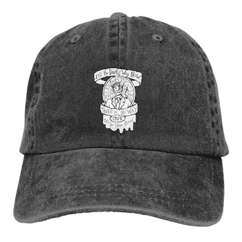 Лятна шапка С сенника 2 + 2 = 5 Илюстрирани с текстове на песни Хип-хоп Шапки Radiohead Rock Ковбойская шапка С козирка от баща-шофьор на камион
