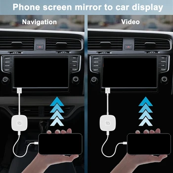 За кабелен Carplay превозното средство Трансформиране в безжична Авто Безжичен Бързо и лесно използване на Подходящи за Iphone AI BOX Square