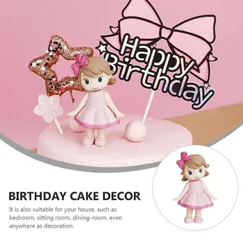 Покет кукла Форма за торта Макет на торта, Куклено Рокля Торта за Десерт Украшение Кукла Очарователни фигурки за Украса на Торта за рожден Ден Фигурка