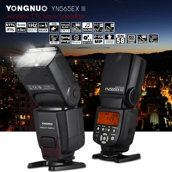 Безжична TTL светкавица YONGNUO Speedlite YN-565EX III/C/HD Цифрови Slr камери на Nikon D7500 D7200 D7100 D5600 Canon 500D, 550D 600D