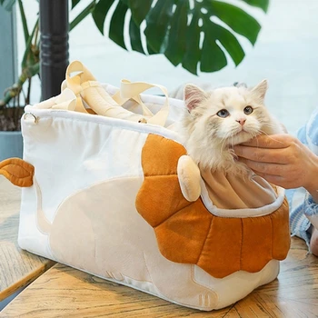 Мультяшная чанта-тоут за домашни любимци, за кучета и котки с отличен дышащим дизайн