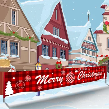 Коледен банер с надпис, вытягивающий флаг, декорация за празничната партита, Декорация на Атмосферата, Оформление на сцената, Сватбена декорация, декорация на партита