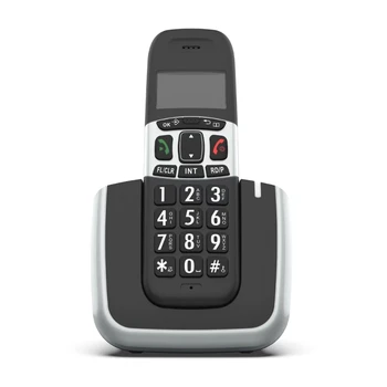 Безжичен телефон D1004 с id на обаждащия се / функция за изчакване на повикването и перезаряжаемыми батерии, безжичен телефон, за дома, офиси 896C