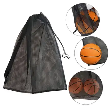 Спортни сакове за топки на открито, голям голям чанта-мрежа за съхранение на