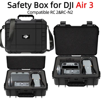 Калъф за съхранение на DJI Air 3 RC 2/RC N2, е Черно-бяла чанта за съхранение, Взрывозащищенная кутия, Аксесоари за Дрона DJI Air 3