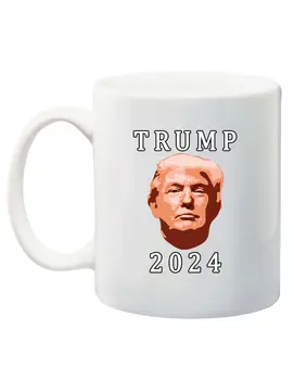 Тръмп за президента 2024 Керамична Стандартна кафеена чаша за подарък
