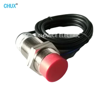 CHUX 30 мм Капацитивен сензор за близост Преминете ac 220 NO/NC 0-15 мм Определяне на разстояния Разпоредби led датчици за движение, l
